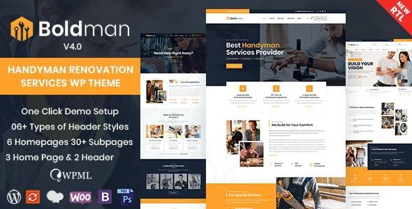 Boldman v4.1 - Handyman Renovation Services WordPress Theme