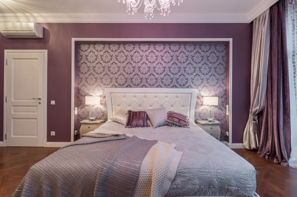 Дизайн спальни с комбинированными обоями — варианты комбинации и правила выбора обоев