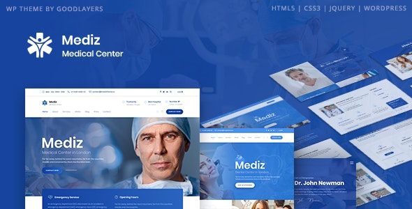 Mediz v2.0.3 - Medical WordPress Theme