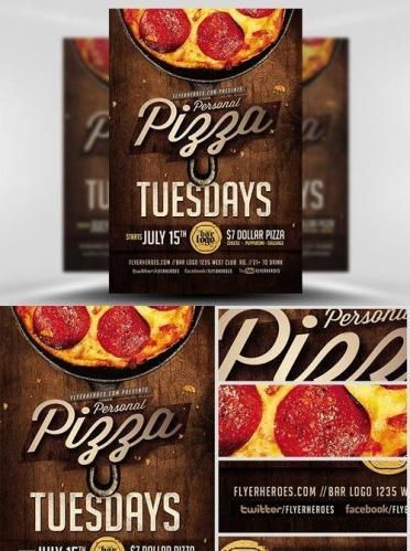 Pizza Tuesdays Flyer Template