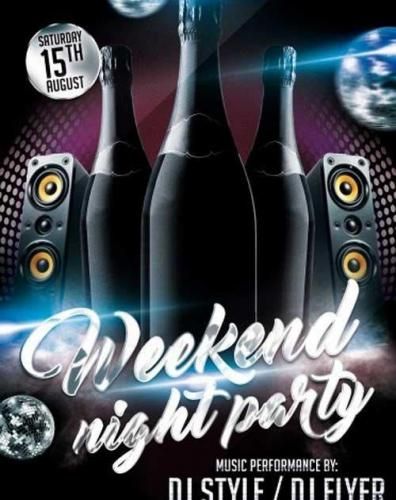 Weekend Night Party PSD Flyer Template