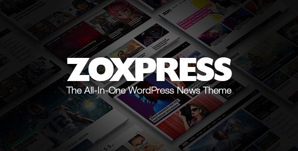 ZoxPress v2.03.0 - All-In-One WordPress News Theme