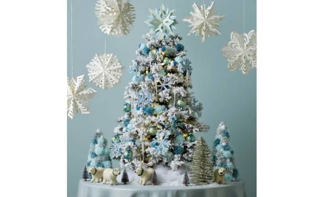 8 потрясающих способов украсить белую новогоднюю елку